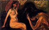 Man and Woman by Edvard Munch